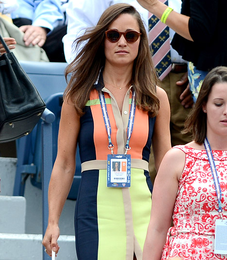 Pippa Middleton tudi na teniško tekmo urejena od glave do pet