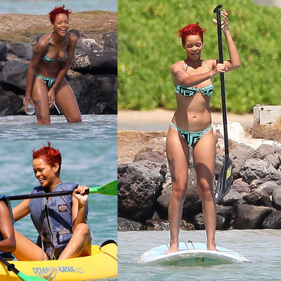 BIKINI Rihanna nastavila svojo barbadoško ritko