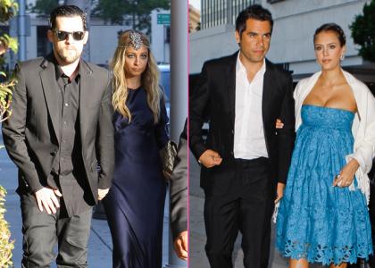 Ljubki Jessica Alba in Nicole Richie zasijala na poroki