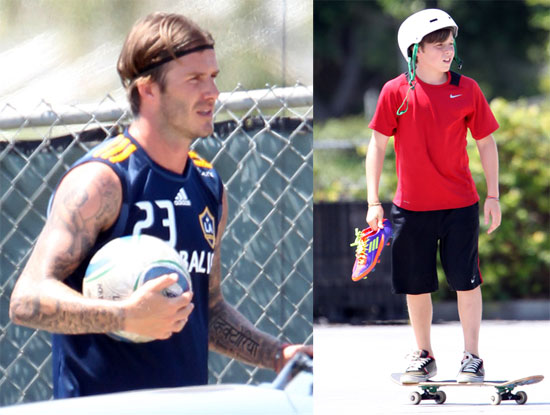 David Beckham: V odlični kondiciji pred rojstvom hčerkice
