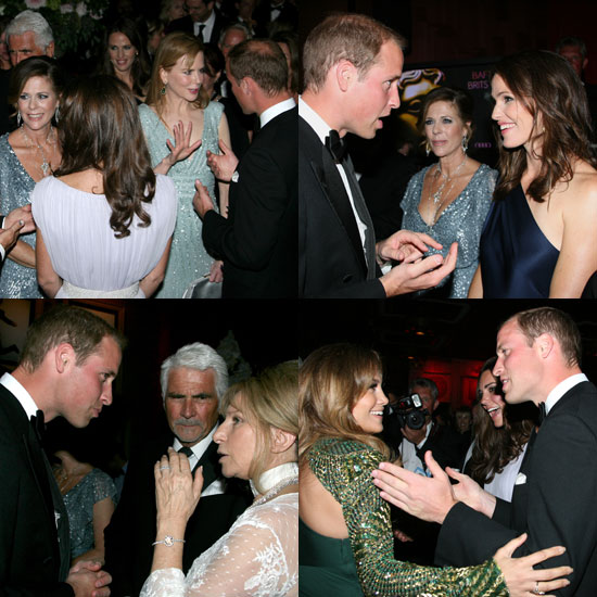 Kate Middleton in princ William v družbi hollywoodskih zvezdnic