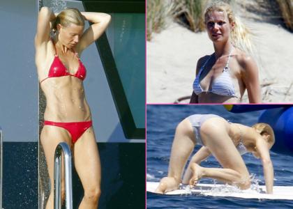 BIKINI BEJBA Gywneth Paltrow se ponaša z izklesanim telesom