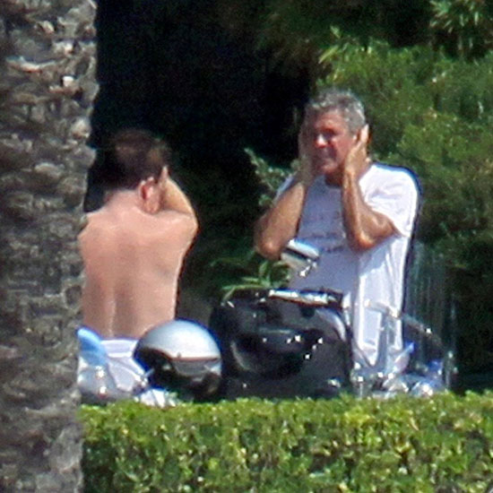 George Clooney na jezeru užival s prijateljem Bonom