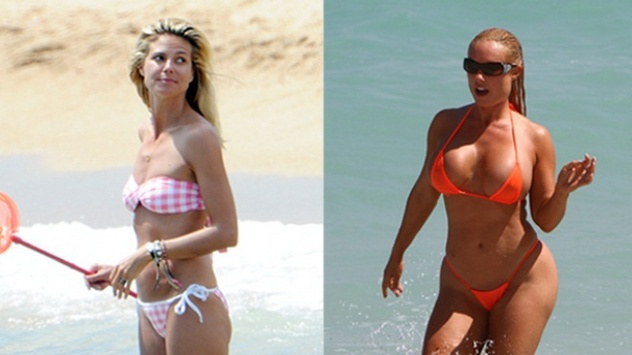 Katera je bolj seksi: Natrenirana Heidi Klum ali bujna Coco?