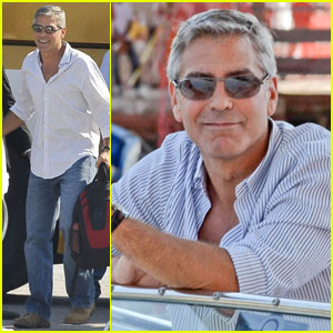 Šarmantni George Clooney uživa v Benetkah