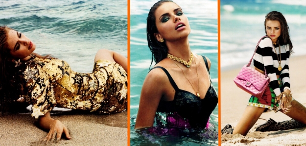 SEKSI Miranda Kerr in Adriana Lima: Zapeljivi morski deklici