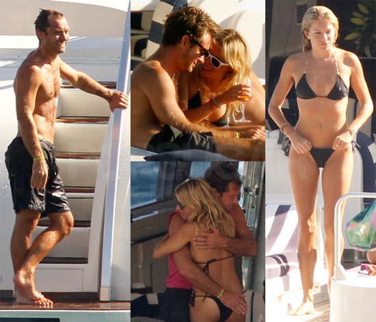 Zaljubljena Jude Law in Sienna Miller uživata na luksuzni jahti