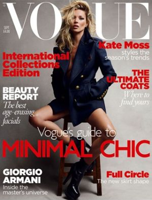 Kate Moss že tridesetič krasila naslovnico Voguea
