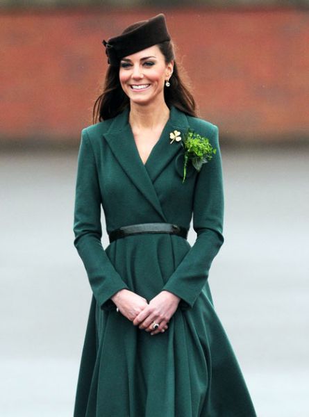 FOTO Kate Middleton v zelenem praznovala dan Sv. Patrika