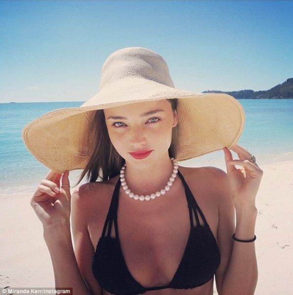 Miranda Kerr: Seksi počitniška fotografija iz Avstralije