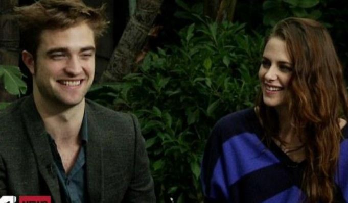 Kristen Stewart in Robert Pattinson skupaj pred kamerami
