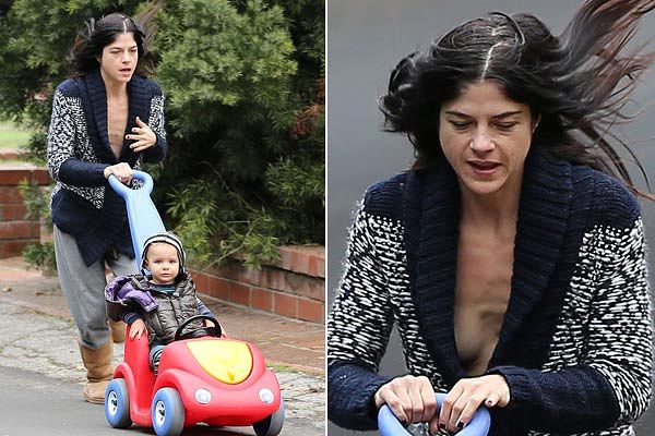 Selma Blair: Brez ličil povsem neprepoznavna