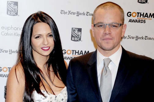Matt Damon in Luciana Barroso: Obnavljata zakonske obljube