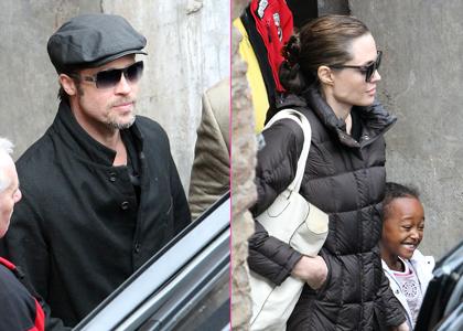 Brad in Angelina sta se razvajala v madžarskih toplicah