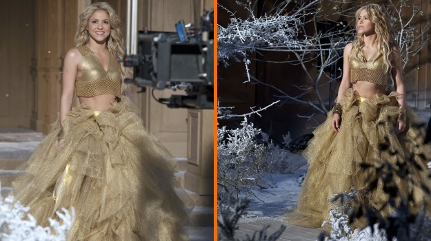FOTO Shakira: V reklami za šampanjec je kot pravljična princeska
