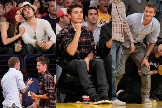David Beckham in ostali ostajajo navijači Lakersov