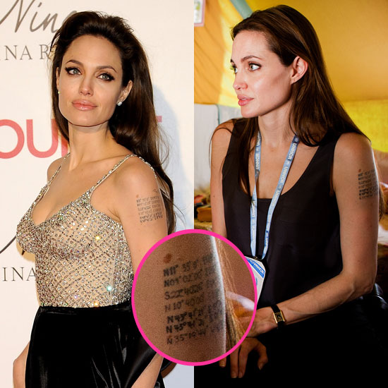 FOTO Ali nov tattoo Angeline Jolie pomeni sedmo posvojitev?