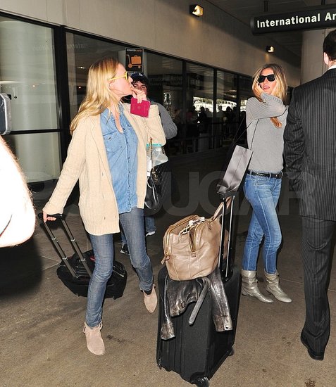 Gisele Bundchen in Diane Kruger: Srečanje lepotičk na letališču