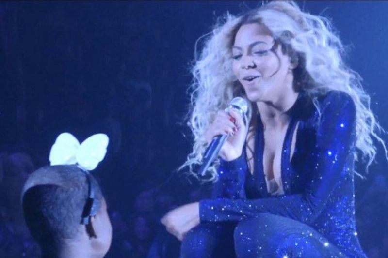 Beyonce: Bolni deklici je izpolnila željo