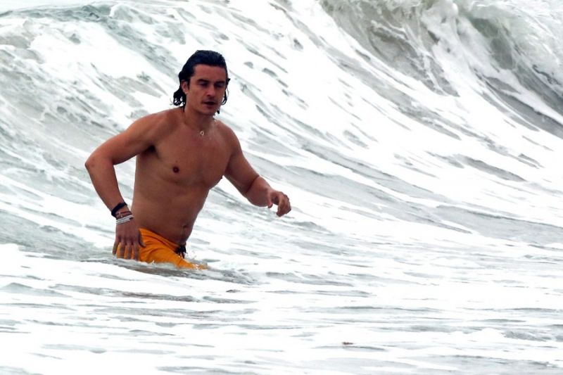 Foto! Orlando Bloom: Pokazal je izklesano telo