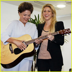 FOTO: Shakira spoznala brazilsko predsednico