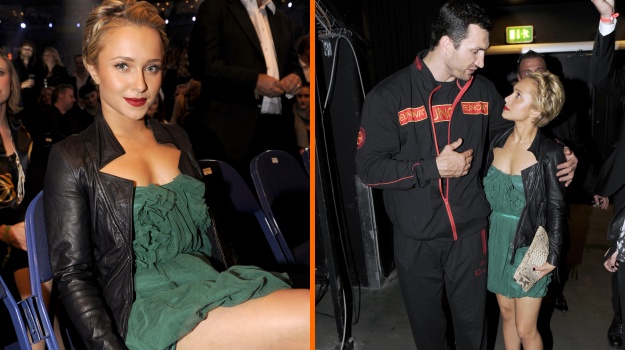 Seksi Hayden Panettiere na tekmo boksa v ultra mini oblekici