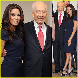 Eva Longoria: Čudovita ob izraelskem predsedniku