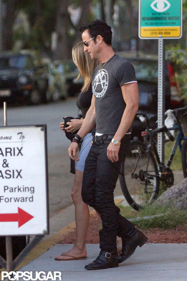 Jennifer Aniston z ljubčkom na večerji