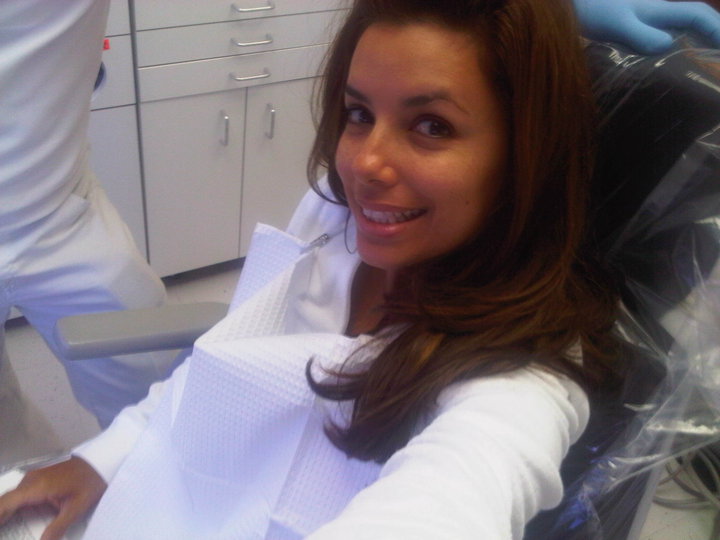 FOTO Eva Longoria pri zobozdravniku