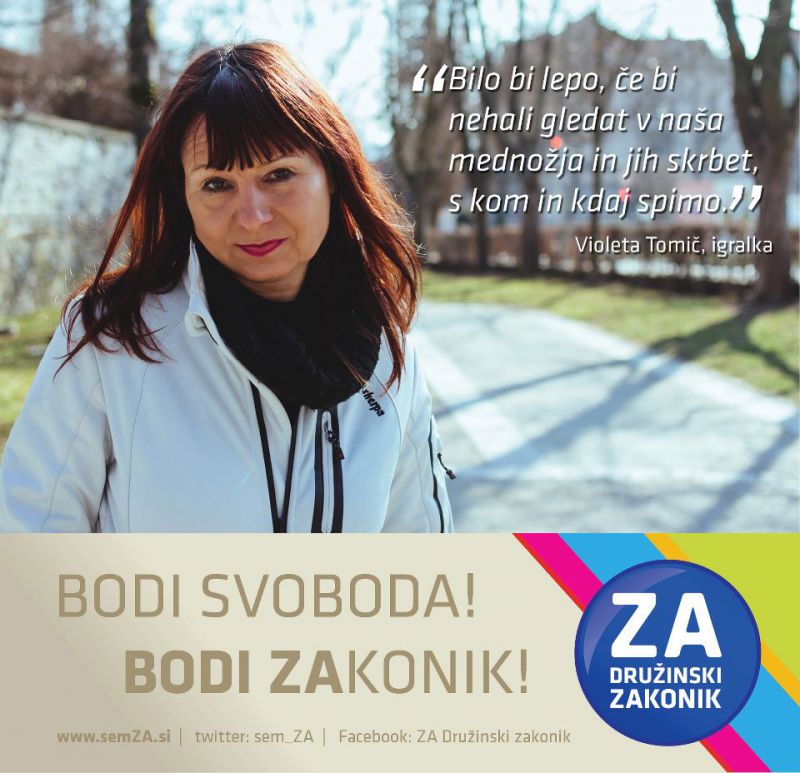 Vroče! Znani Slovenci, ki so ZA družinski zakonik