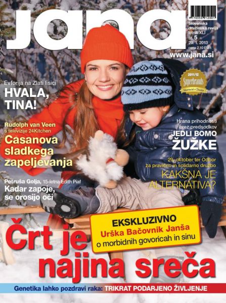 POGLEJTE! Urška B.Janša s sinčkom Črtomirjem posnela prvo naslovnico