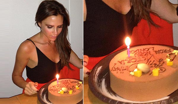 Uau! Victoria Beckham: Za rojstni dan si je privoščila čokoladno torto
