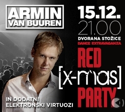 Armin Van Buuren pozdravil fane prihajajočega Red X mas partya