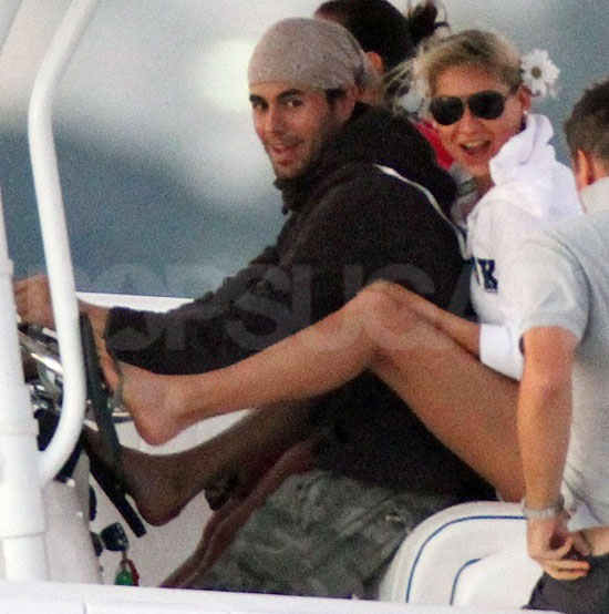Enrique Iglesias in Anna Kournikova uživala na prestižni jahti