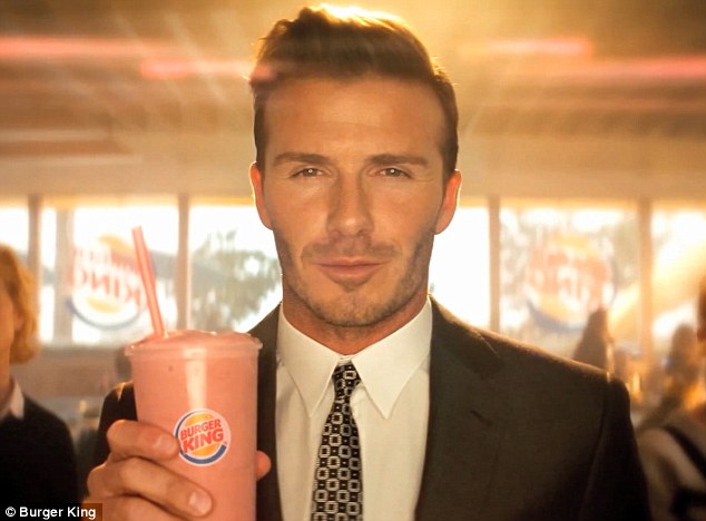 David Beckham posnel reklamo za hitro prehrano