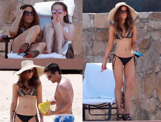 BIKINI Kate Beckinsale na plažo v Louboutinkah