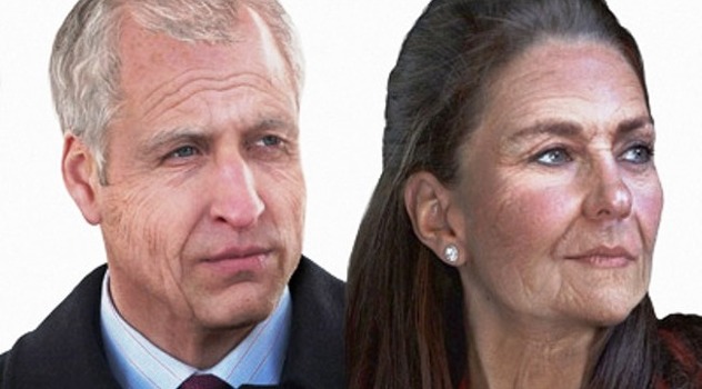FOTO Kako bosta leta 2063 videti princ William in Kate Middleton?