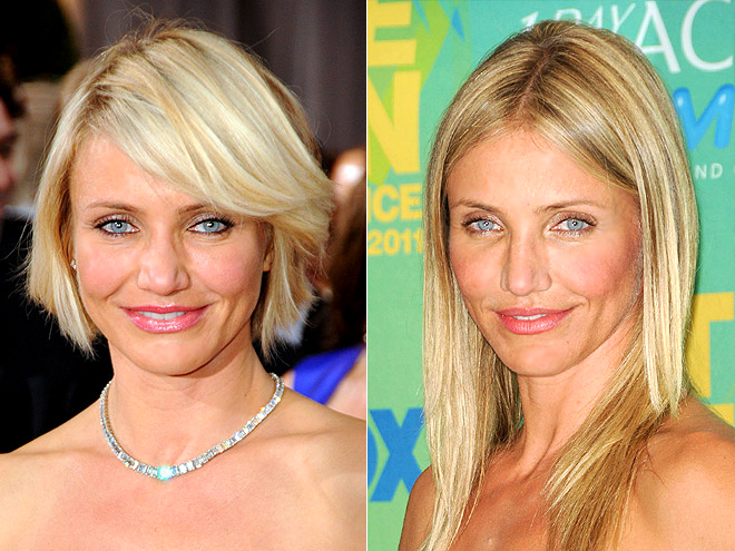 Zvezniški videz: Cameron Diaz s kratkimi ali dolgimi lasmi?