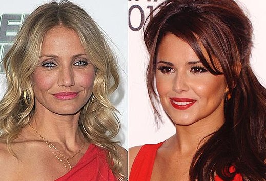 Cheryl Cole z umazanim humorjem navdušila Cameron Diaz