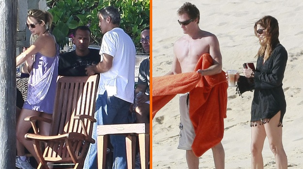 Ujeta! Clooney svojo seksi bejbo peljal na plažo