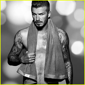 David Beckham: Spodnje perilo promovira z gostimi brki