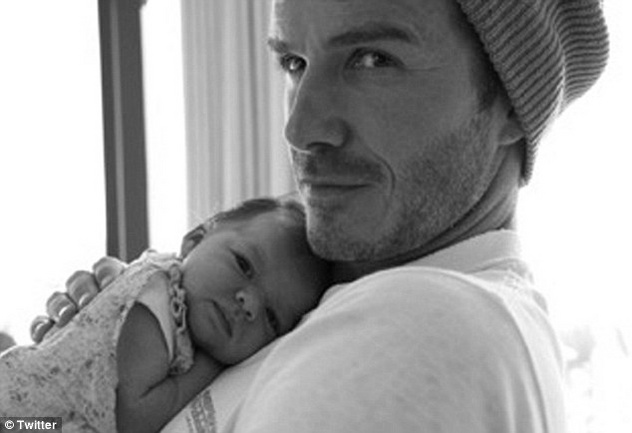 David Beckham objavil čudovito fotografijo ljubke hčerkice