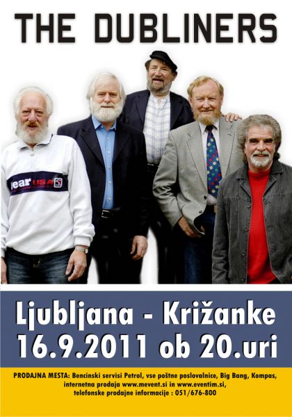 The Dubliners: Irski veseljaki prihajajo v Križanke!