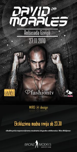 Prihaja nepozabna Fashion TV zabava z Davidom Moralesom!