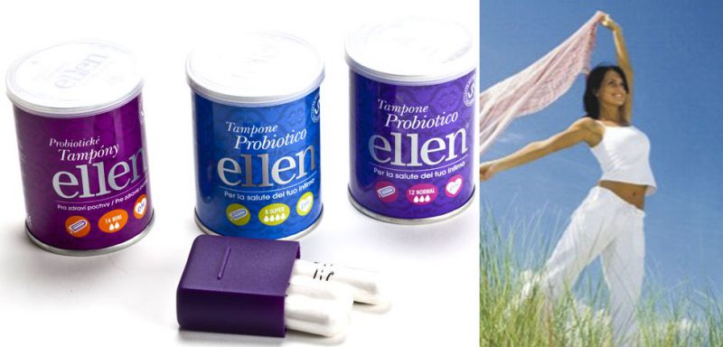 Novost v Sloveniji - probiotični tamponi Ellen.