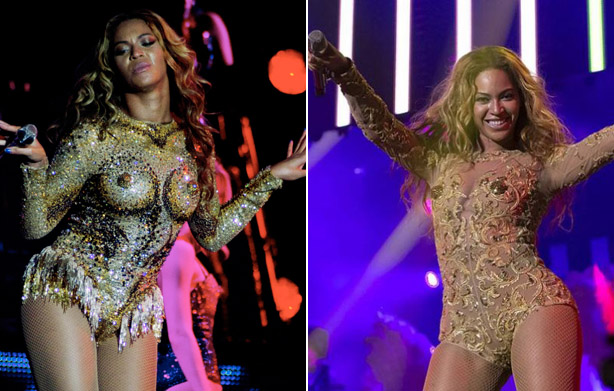 Kiks! Beyonce: Zaradi obleke z umetnimi bradavicami deležna negativnih kritik