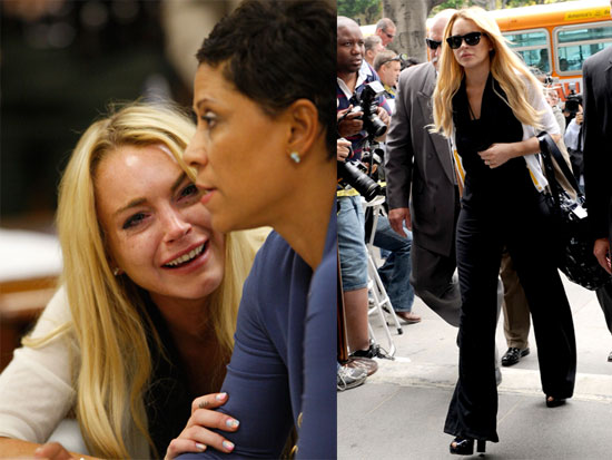 ŠOK Lindsay Lohan ob obsodbi na 90 dni zapora padla v jok