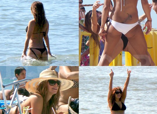 HOT! Fergie v mikro bikinkah pokazala obdarjeni dekolte in čvrsto ritko