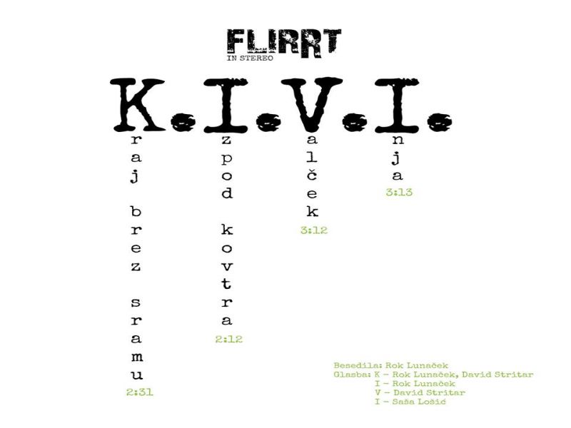 FLIRRT: Slo sceno osvežujejo s posebnim maxi singlom K.I.V.I.
