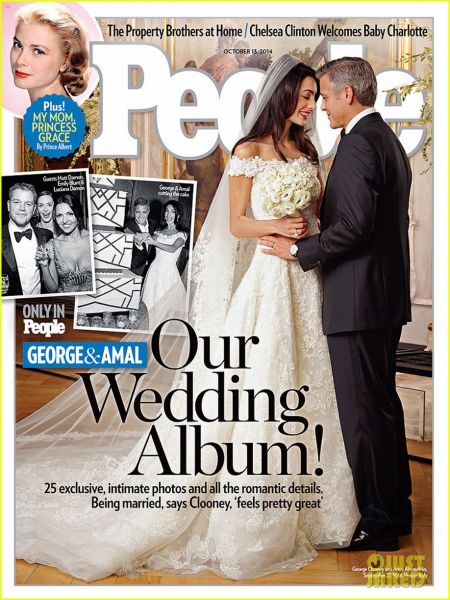 Foto! George Clooney & Amal: To sta njuni pravi poročni obleki!